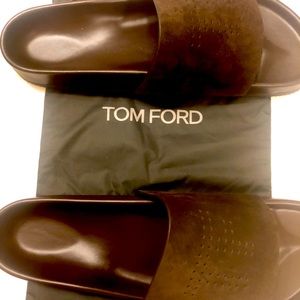 Tom Ford brown suede men’s sandals.